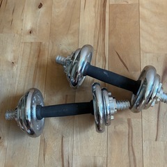可変式　調整可能　ダンベル　 約5kg 2セット 合計 約10kg