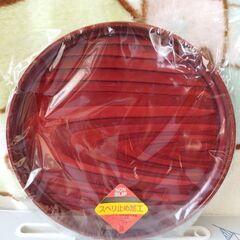 木製丸盆(未使用)　(お値段交渉ありで)