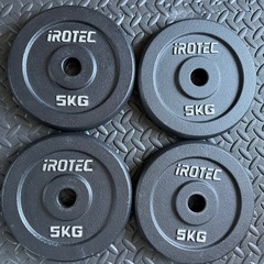 iROTEC 5kg他　ダンベルプレート 105kgセットの画像
