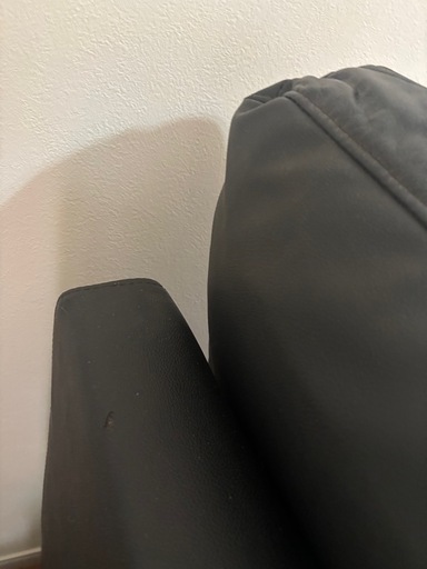 週末だけお値下げしました。本革カウチソファ　　　