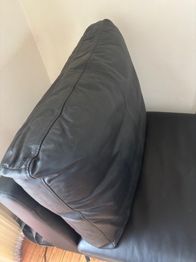 週末だけお値下げしました。本革カウチソファ　　　