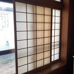 障子　　2枚ふすま　木製障子の画像
