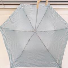 【8/7で処分します】日傘 水色 ドット柄 折りたたみ式の画像