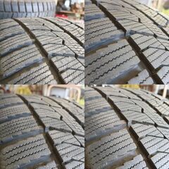 バリ溝！215/50R17 2022年Toyoｽﾀｯﾄﾞﾚｽ＆美品ｱﾙﾐ 4本の画像