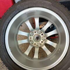 バリ溝！215/50R17 2022年Toyoｽﾀｯﾄﾞﾚｽ＆美品ｱﾙﾐ 4本の画像