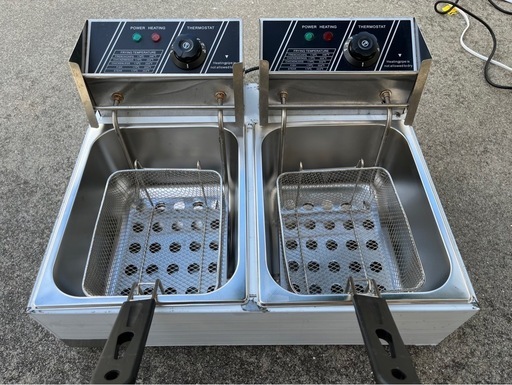 卓上電気フライヤー2層