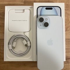 6/20まで　新品同様　iPhone15 blue 256GB