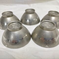 さつま朝日堂　お猪口５個セット（シルバー）250618-8Tの画像