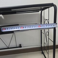 🖤黒アイアン棚✨スリムでおしゃれ◎引取1000円！の画像