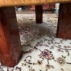 ☆天然木　一枚板　座卓　テーブル　切り株　used 汚れ使用感有ります☆の画像