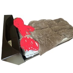 ベットフレーム　収納付き マットレスセット　汚れあり