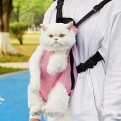 猫キャリーバック ピンク新品未使用の画像