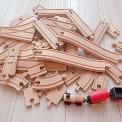 木の線路と汽車セット BRIOの画像