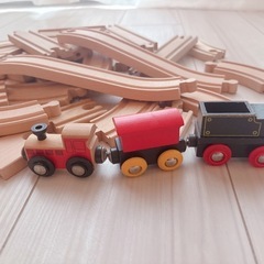 木の線路と汽車セット BRIOの画像