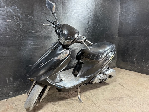 ★支払総額8.2万円★買取強化中！ まずはカンタン無料査定！ スズキ アドレスV125 黒 CF4EA 社外マフラー！ デビルマスク！ エナメルシート！ メッキパーツ！ クリアテール！ サイスタ付き！