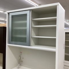 松田家具 レンジボード 2枚扉スライドの画像