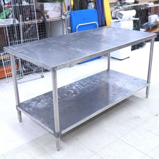 ステンレス作業台　マルゼン　W1500　リユース品　価格　24,750円