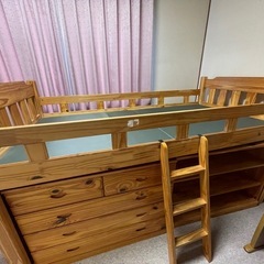 子供部屋に！ロフトベッド、チェスト
