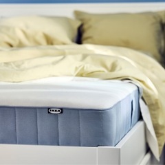 【美品】VESTERÖY ポケットコイルマットレス 140x200 cm IKEA  ダブルベッドの画像