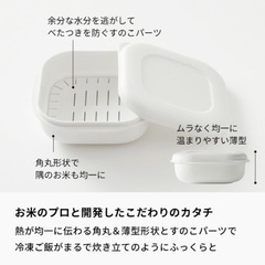 【marna】人気！極冷凍ご飯容器　中サイズ