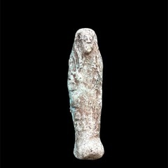 ファイアンス製　ウシャブティ　古代エジプト　ファラオ　古代　ミイラ ファイアンス製 ウシャブティ古代エジプトファラオ古代ミイラ