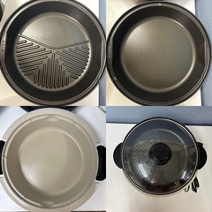 I386 🌈 ZOJIRUSHI グリル鍋 ブラウン あじまる（3枚タイプ） ⭐ 動作確認済 ⭐ クリーニング済の画像