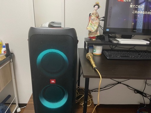 JBL PARTYBOX310 Bluetoothスピーカー ワイヤレス IPX4/マイク入力/ギター入力搭載/キャスター付き ブラッ