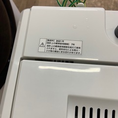 2021年製　ヤマダ　6K 洗濯機　YWM-T60H1の画像