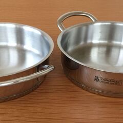 ドイツ WMF （ヴェーエムエフ）14cm ミニ両手鍋 2個セッ...