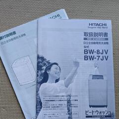 洗濯機　日立ビートウォッシュ8kgの画像