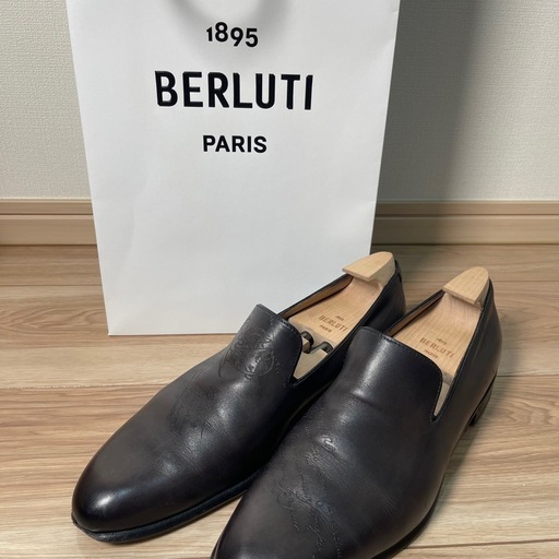 最終値下げ！【定価32万】BERLUTI カリグラフィ　レザーローファー
