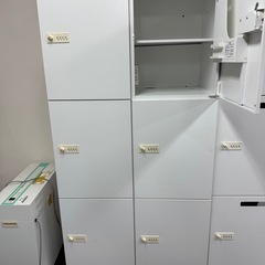 楽天市場】【完成品】 ロッカー 4人用 ホワイト スチール製 鍵