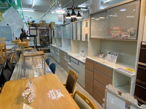【愛品館 江戸川店 】4枚スイング扉 ワイドキッチンボード MATSUDA（松田家具）