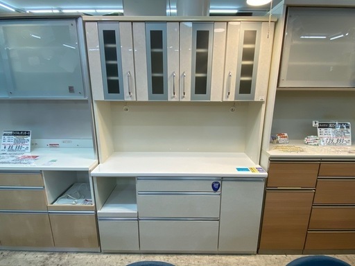 【愛品館 江戸川店 】4枚スイング扉 ワイドキッチンボード MATSUDA（松田家具）