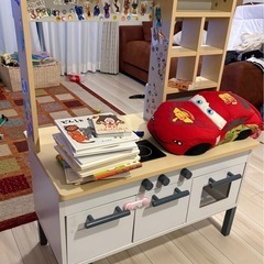 [幅80]おままごとキッチン お店屋さん おもちゃ 木製  LOWYA