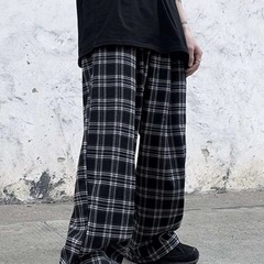 チェック柄ズボン JP-XL(L)