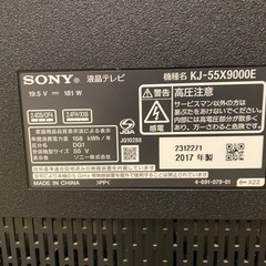 55インチ　テレビ　ブラビア　液晶不良