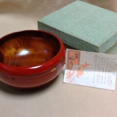 会津塗り 漆器 菓子器