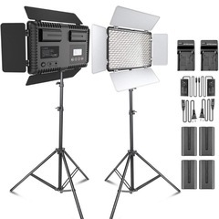 【業務用】JVC GY-HM175 ビデオカメラ本体＋撮影ライトセットの画像