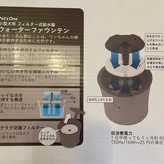犬猫用　自動水飲み器　ウォーターファウンテンの画像