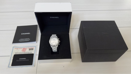 CHANEL シャネル H2009 J12 セラミック 9Pダイヤ クロノ 自動巻き