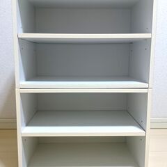 1段カラーボックス ホワイト 2つ コーナン