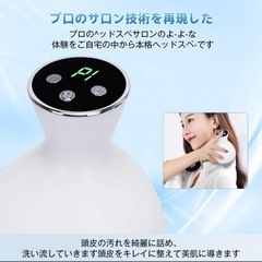 在庫一掃セール‼️電動頭皮ブラシ ヘッドスパ 頭皮ケア 3D振動 顔 全身使用可能の画像