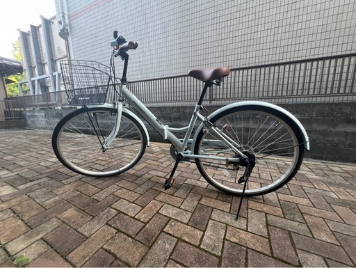水色折りたたみ自転車売ります