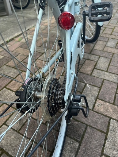 水色折りたたみ自転車売ります