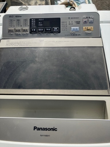動作品　2015年製洗濯機　パナソニック