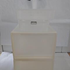 □■無印良品■□④■ポリプロピレン収納ケース・引出式【中】2個＆...