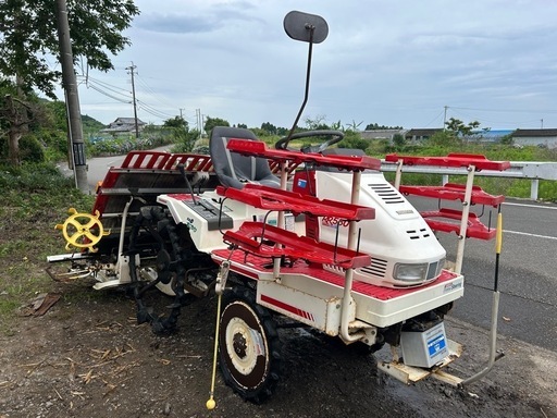 ヤンマー 5条植え　セル付き　田植機 RR550 ガソリン ロータリー式　9.8馬力 パワステ　植深さ自動調整　UFO　風車マーカー付き　田植え機　宮崎　簡易始動動画あり