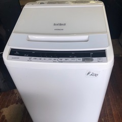 NO B300🌈福岡市内配送設置無料✨🌈日立 8kg 全自動洗濯...