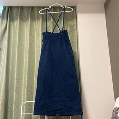 サスペンダー付きデニムナロースカートSD Sサイズ